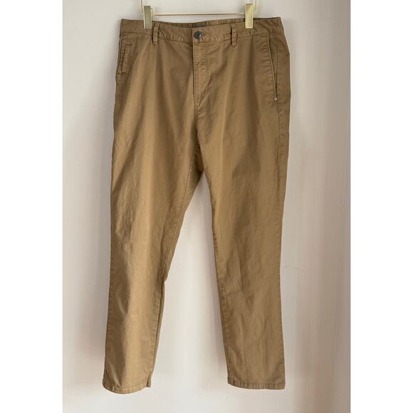 Vuori Collins Chino Pants V433 Mens 36 x 30 Khaki Brown Cotton Preppy Athleisure - Picture 2 of 12